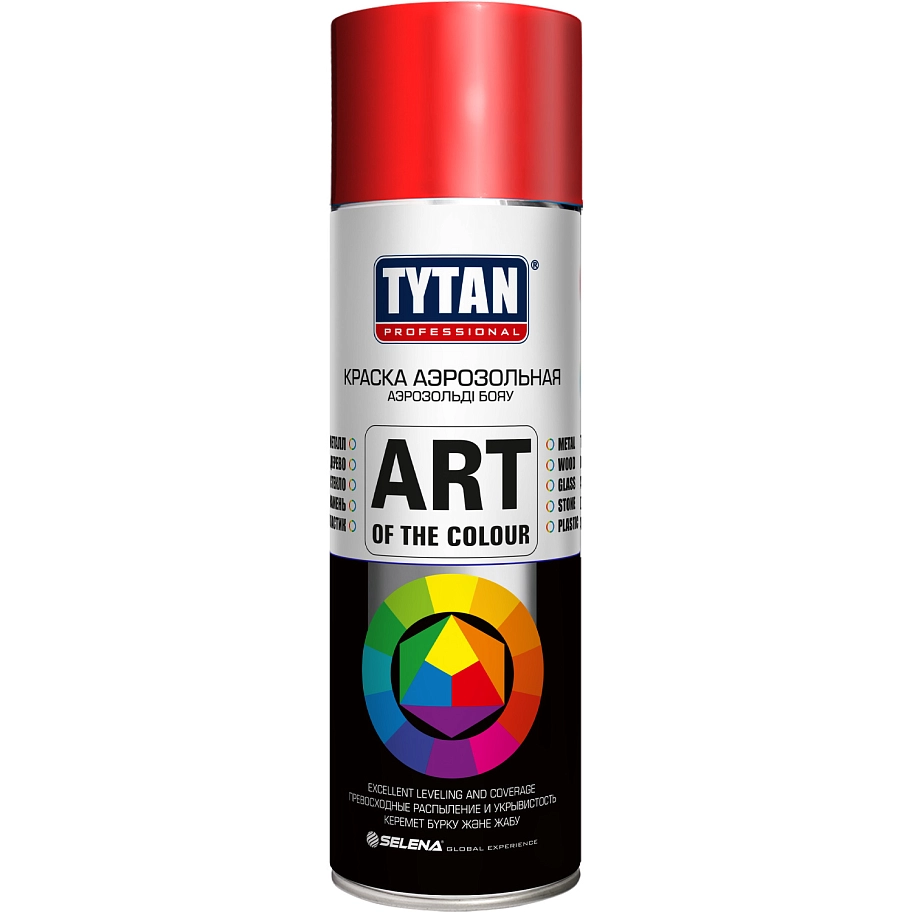 Краска универсальная аэрозольная акриловая Tytan Professional Art of the colour RAL 3020 красная 400 мл
