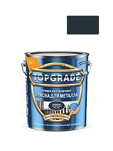Краска для металла Topgrade гладкая глянцевая темно-серая RAL 7016 5л