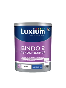 Краска для стен и потолков Luxium Professional Bindo 2 глубокоматовая белоснежная 4,5 л