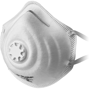 Полумаска фильтрующая Зубр ФК-80 с клапаном, класс защиты FFP1