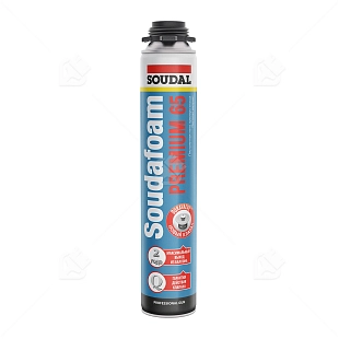 Пена профессиональная Soudal Soudafoam PREMIUM 65 820 мл. выход 65 л