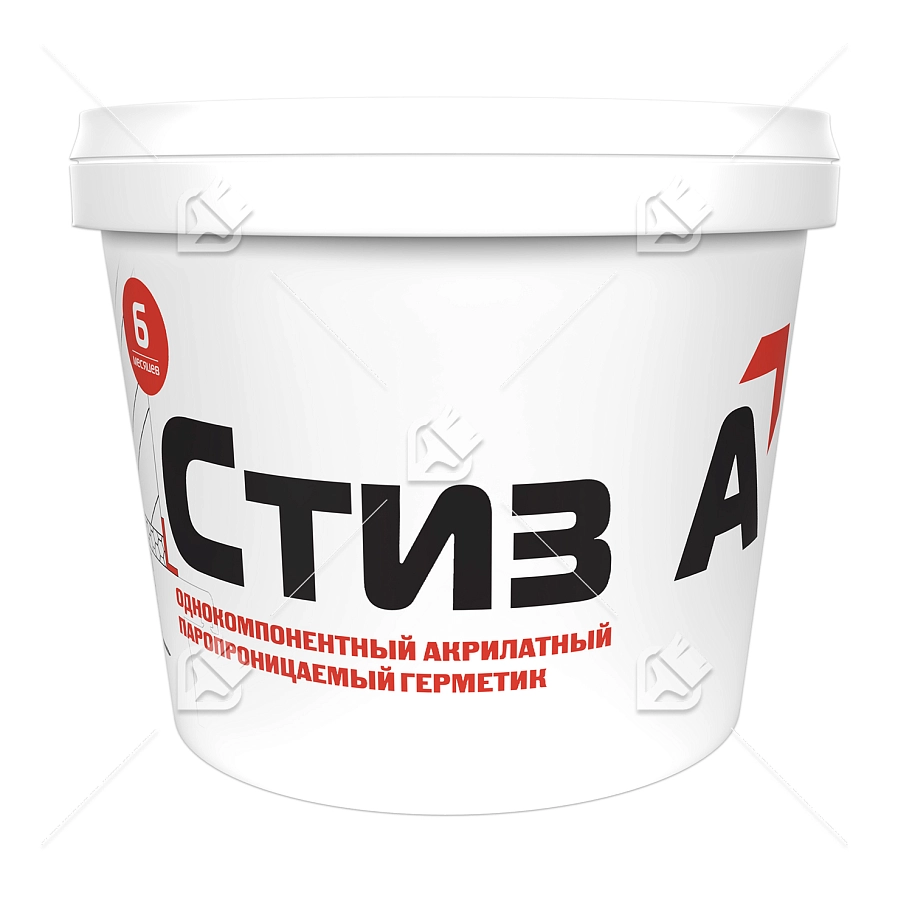 Герметик акрилатный паропроницаемый Сази Стиз А белый 3 кг.