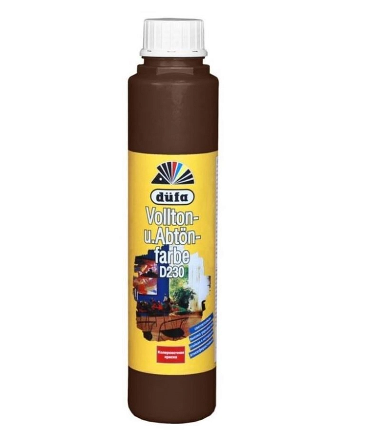 Колорант водно-дисперсионный Dufa Vollton und Abtonfarbe D230-0112 оксидно-коричневый 750 мл.