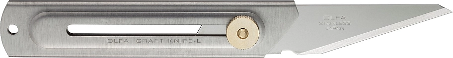 Нож хозяйственный Olfa с выдвижным лезвием нержавеющая сталь 20 мм.