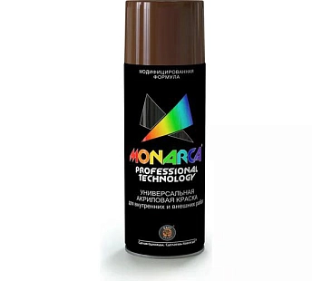 Краска универсальная аэрозольная акриловая Eastbrand Monarca RAL 8019 серо-коричневая 520 мл.
