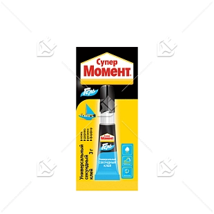 Клей-гель универсальный Супер Момент Гель 3 г. на мульти-карте
