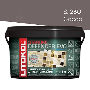 Затирка эпоксидная Litokol Starlike Defender Evo S.230 какао 1 кг.