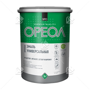 Эмаль универсальная акриловая Ореол глянцевая голубая 1 кг.